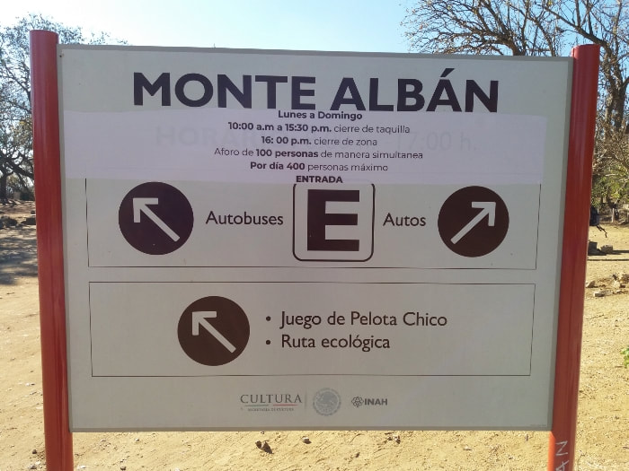 Opening hours at Monte Albán Oaxaca Mexico