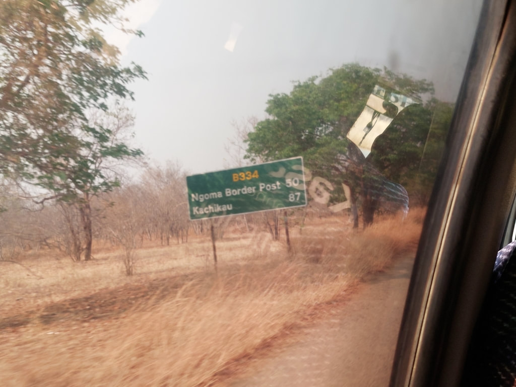 Ngoma Border Post Sign in Botswana