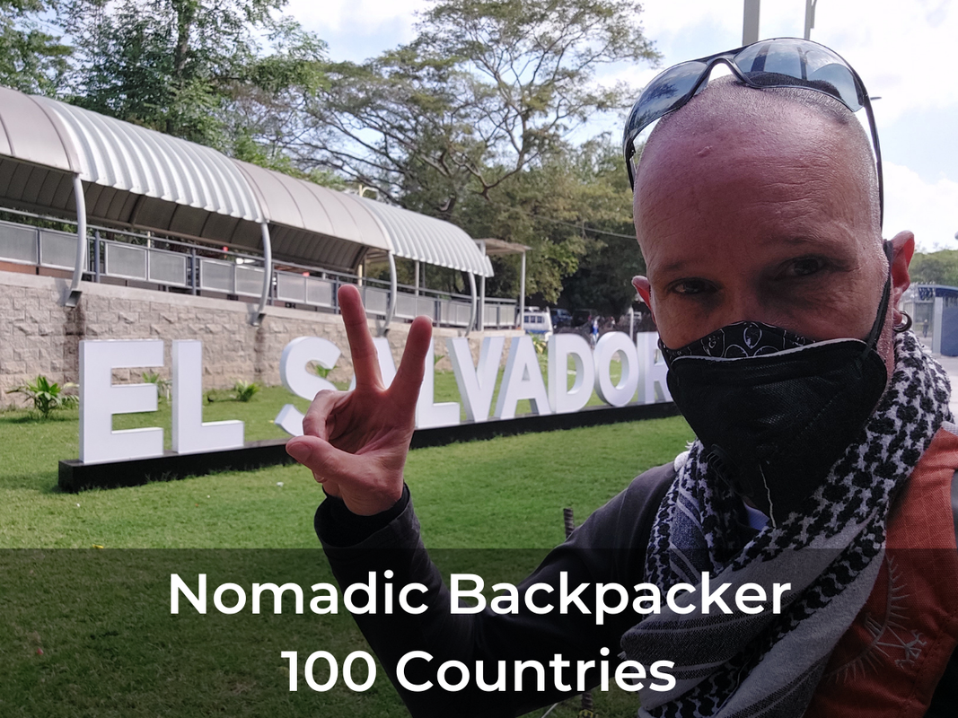 Nomadic Backpacker travels to El Salvador 100 Countries