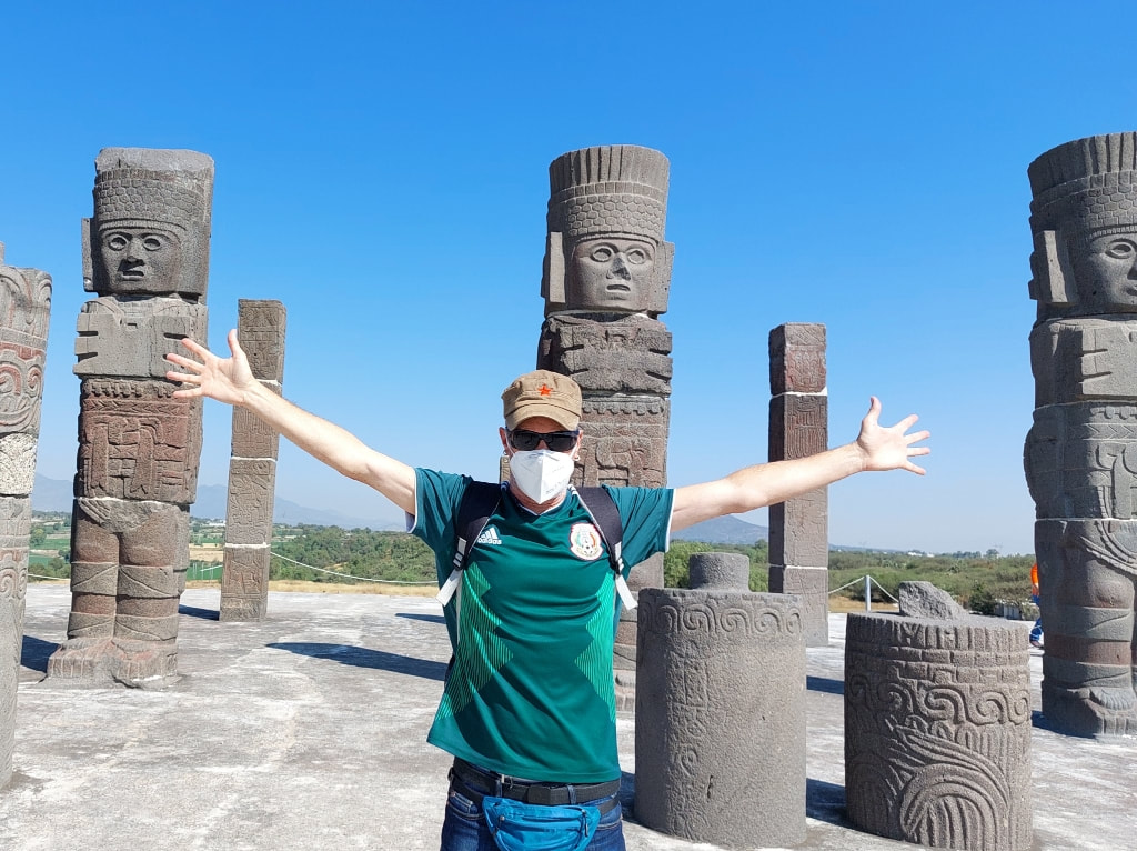 Visiting the Zona Arqueológica de Tula, Mexico<