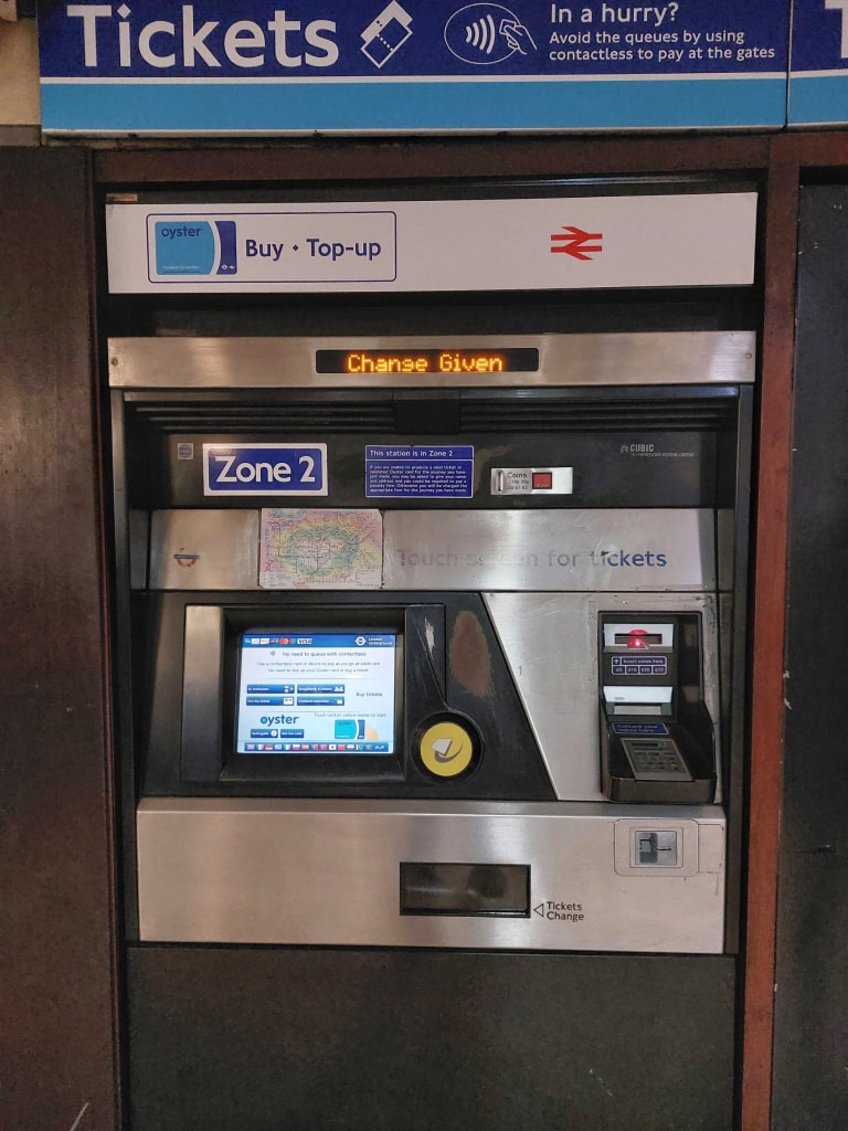 Tfl ticket machine London