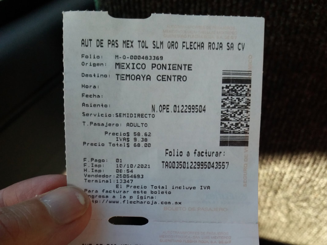 Cdmx Poniente to Temoaya bus ticket