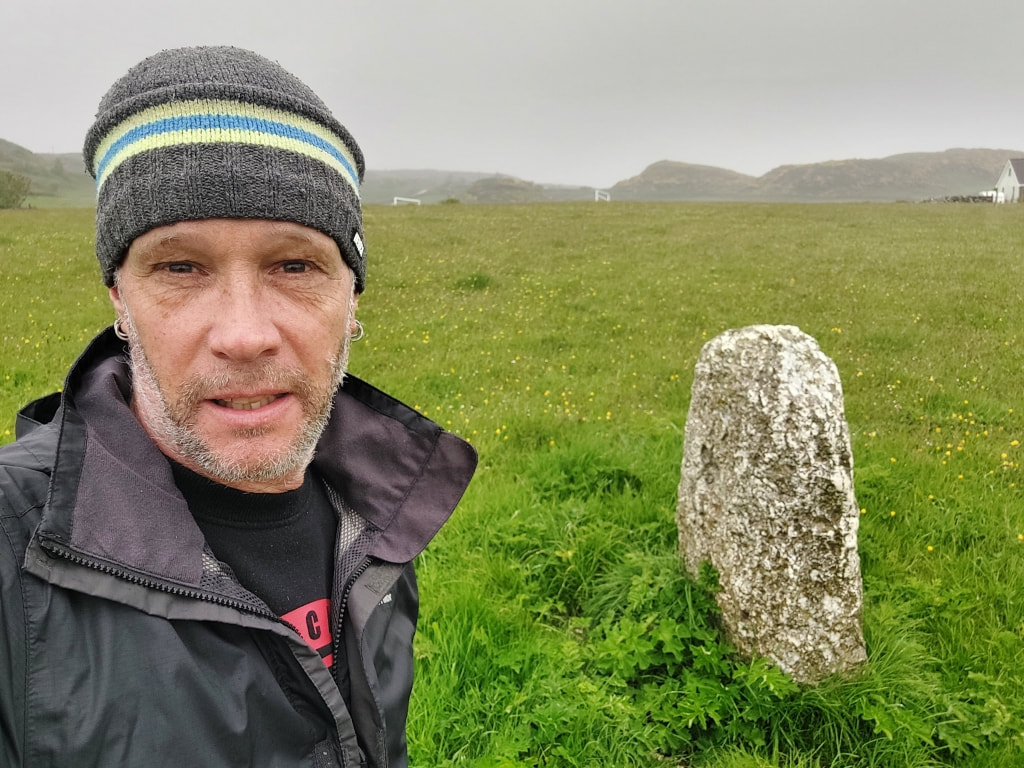 Standing stone on Rathlin island