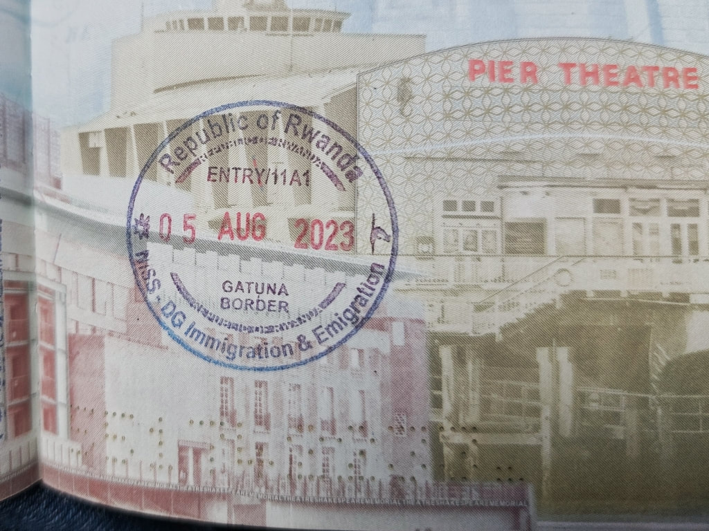 Rwanda entry stamp