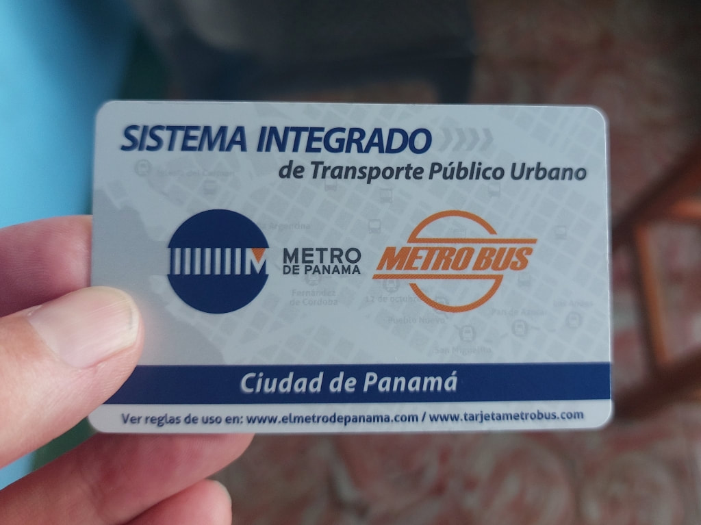 Panama Metro and MetroBus smart card