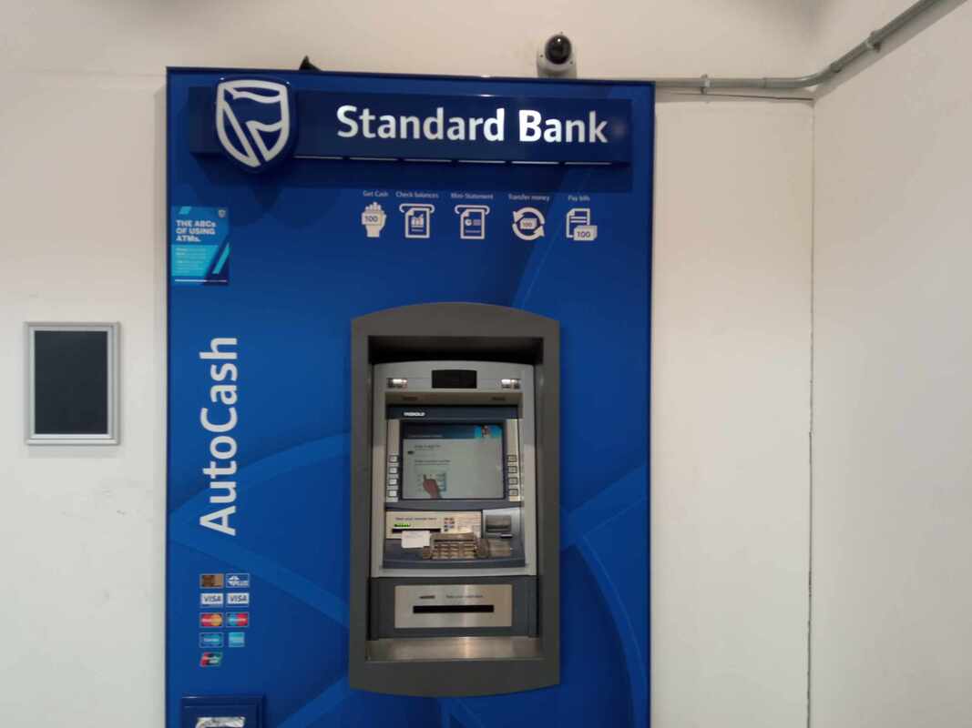 Standard bank ATM in South Africa