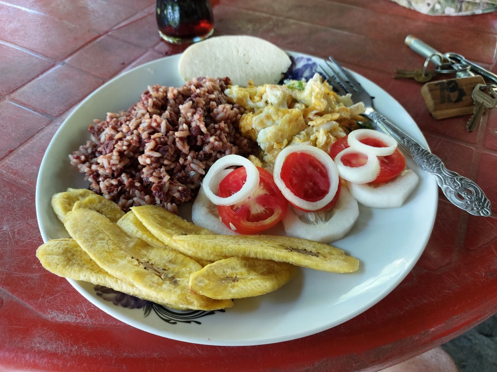 Breakfast in Jiquilillo, Nicaragua