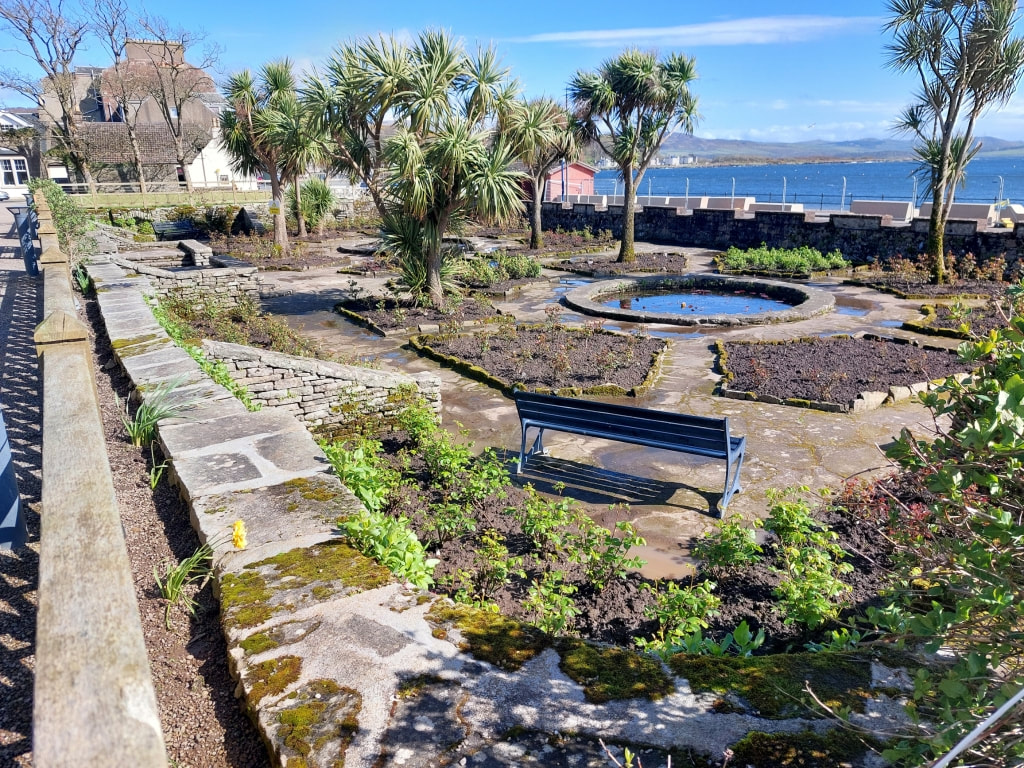 sunken garden at The Garrison House on the isle of Cumbrae