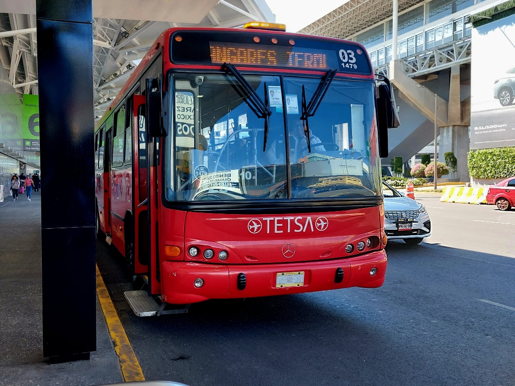 TETSA bus at Mexico City Airport