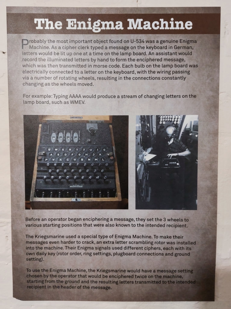 Enigma Machine Western Approaches HQ Museum in Liverpool 