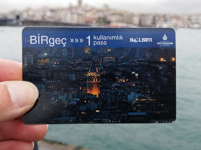Disposable ticket in Istanbul