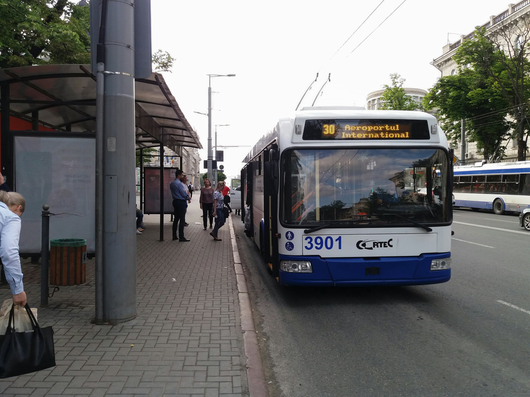 Trolleybus #30 Chisinau - Airport