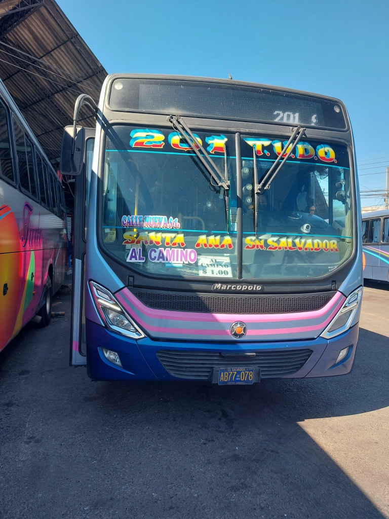 Bus 201 San Salvador to Santa Ana