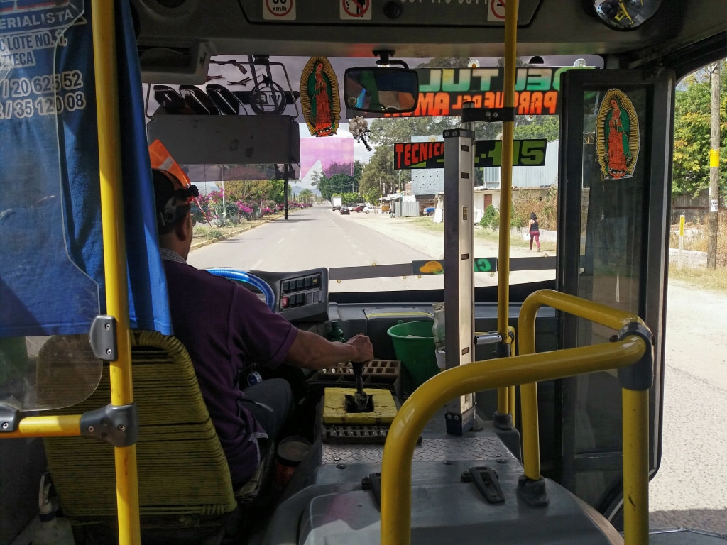 Bus Tule to Oaxaca Mexico
