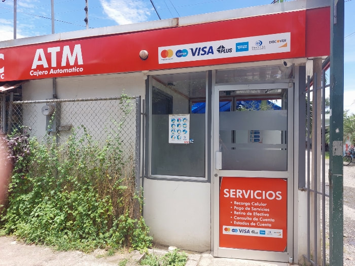 US Dollars BAC ATM in Costa Rica