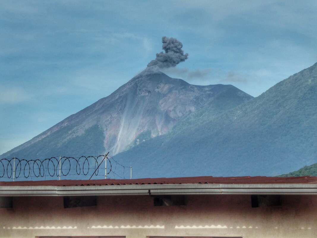 Volcán de fuego Antigua Guatemala