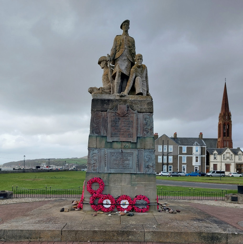 War memorial in largs, Scotland