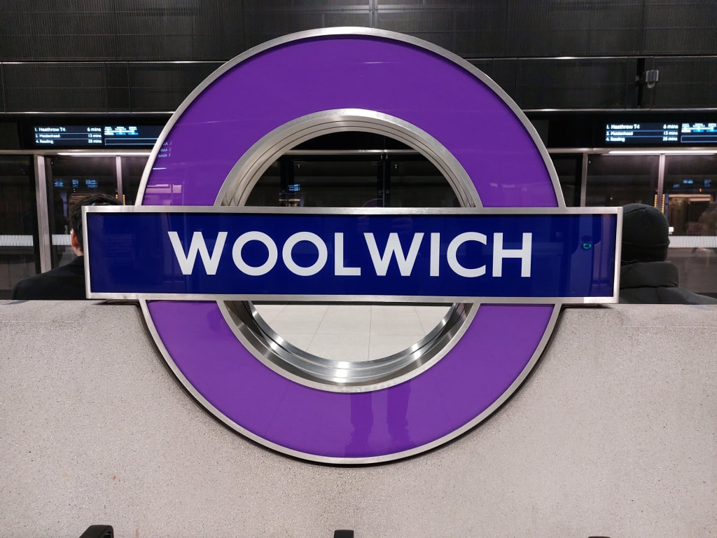 Woolwich Underground sign