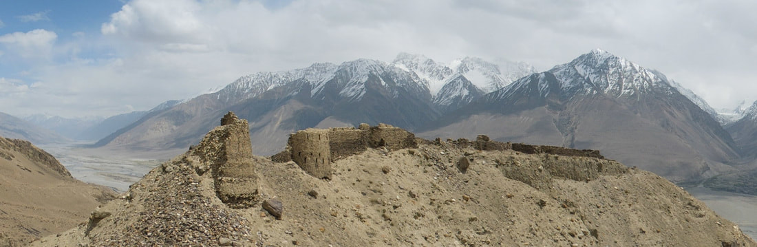 Backpacking the Yamchan fortress Tajikistan