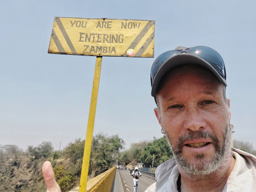 Fake Backpacking the Zambia-Zimbabwe Border Crossing