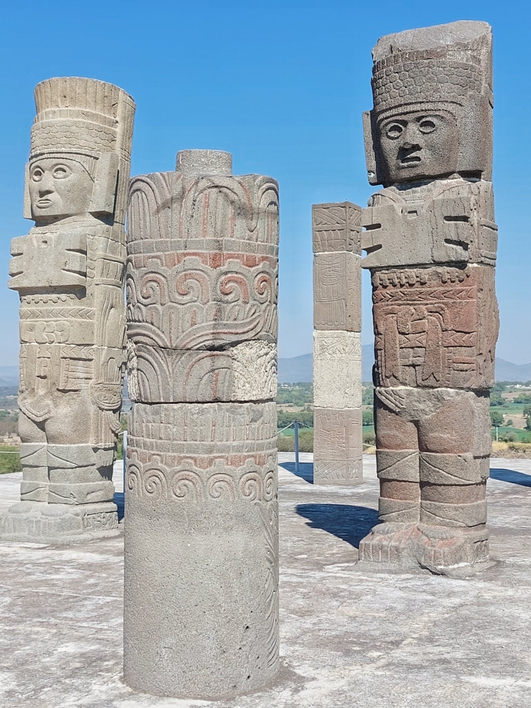 Visiting the Zona Arqueológica de Tula, Mexico