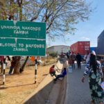 Crossing the Tunduma/Nakonde Border from Tanzania to Zambia Arriving at the Tunduma Nakonde border crossing between Tanzania and Zambia