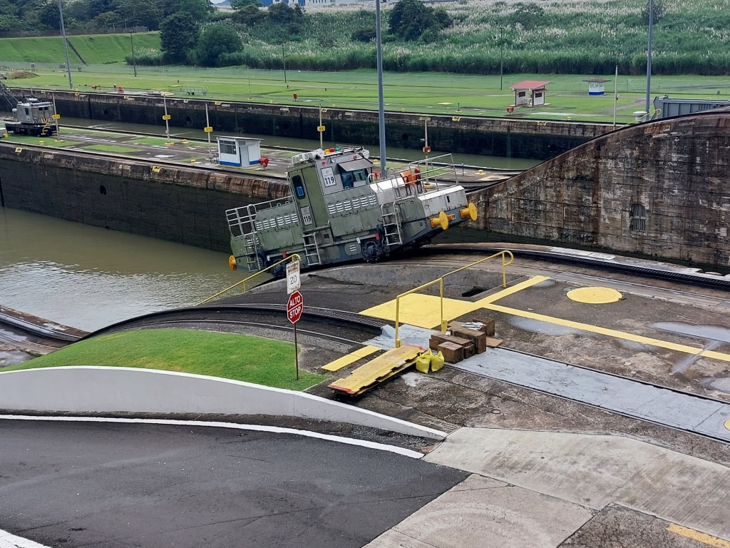 pilot engine on the Panama Canal