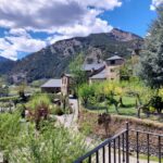 view of Ordino in Andorra with the village and mountains
