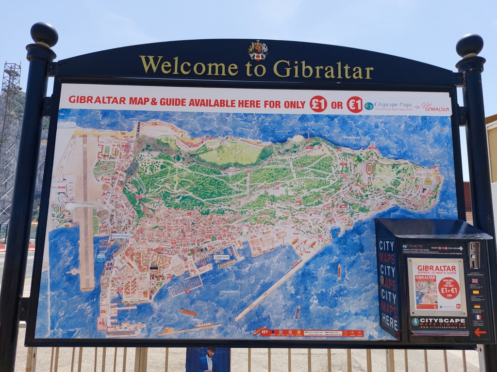 Welcome to Gibraltar with map