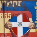 Mural at the Plaza de la Constitución in Santiago de los Caballeros in the Dominican Republic