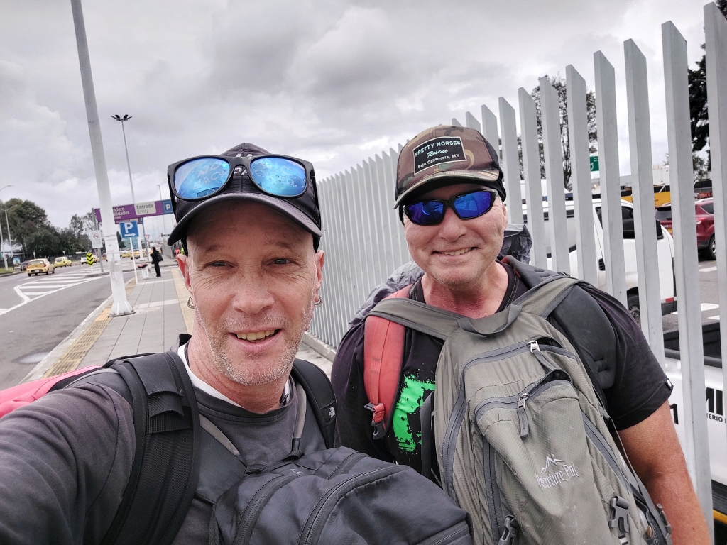 Walking to the airport