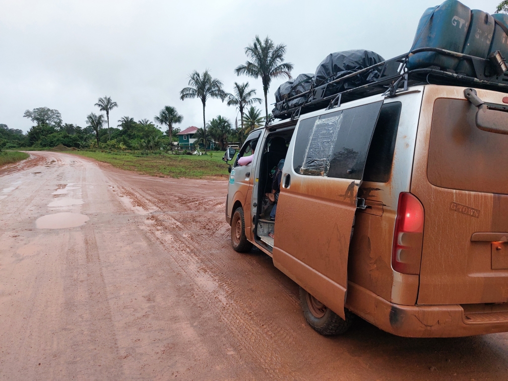 Dirt road in Guyana