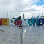 Meio do Mundo sign at the Equator in Macapa