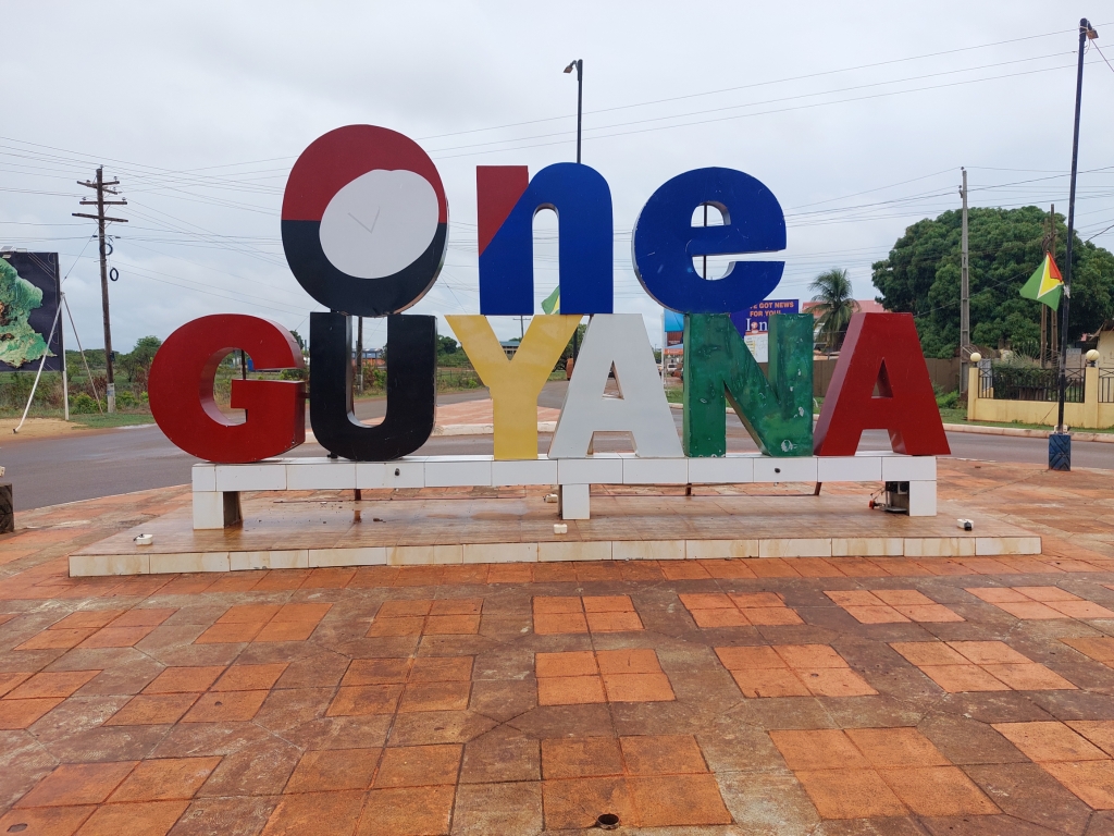 One Guyana sign in Lethem