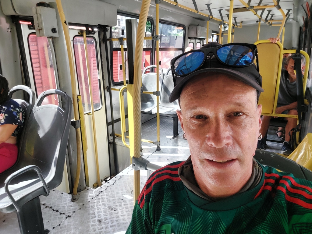 Riding the local bus in Manaus