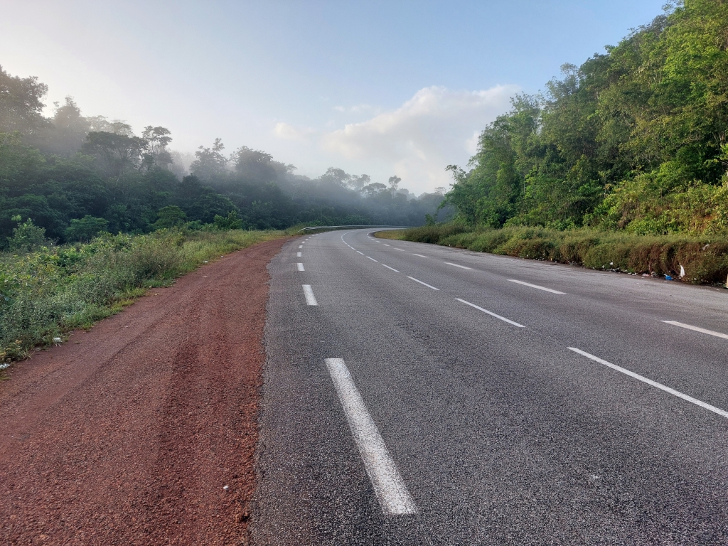 The road from Cayenne to Saint-Georges