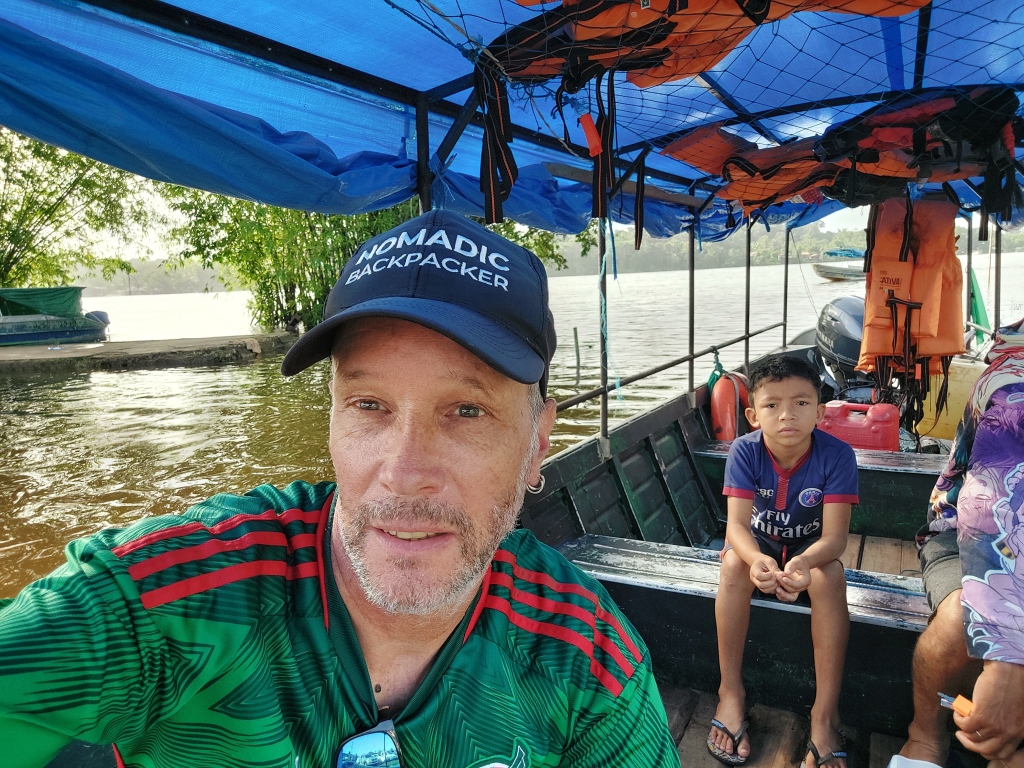 Water taxi on the Rio Oiapoque