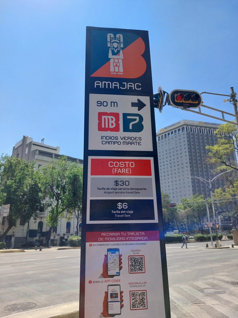 Amajac Bus Stop sign
