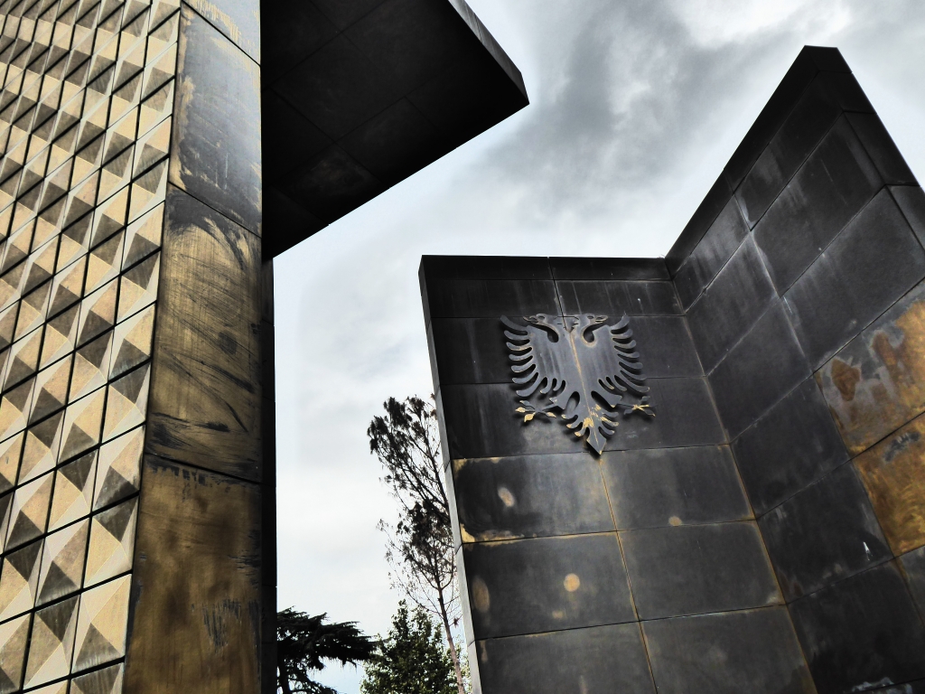 Independence monument Tirana Albania