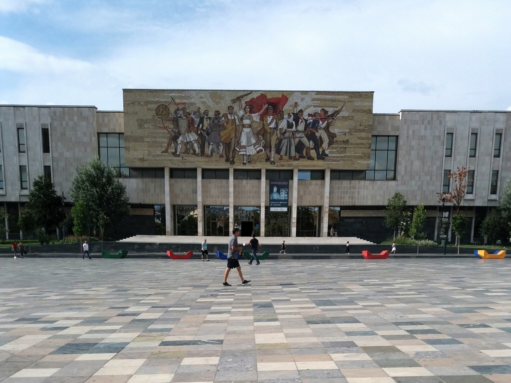 National Historical Museum on Skanderbeg Square, Tirana Albania