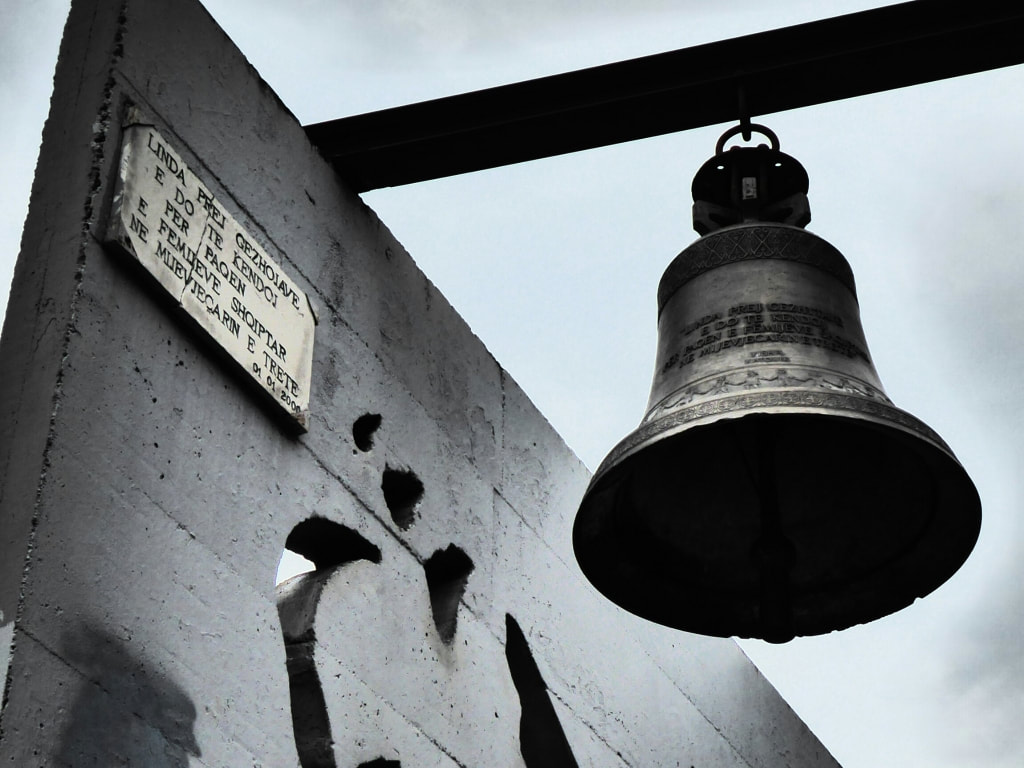 Peace bell in Tirana, Albania