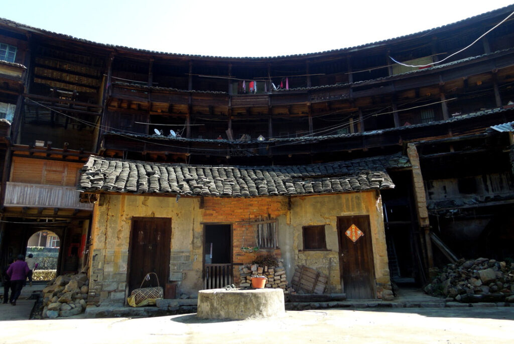 courtyard in the Yongding Tulou, Fujian Province China