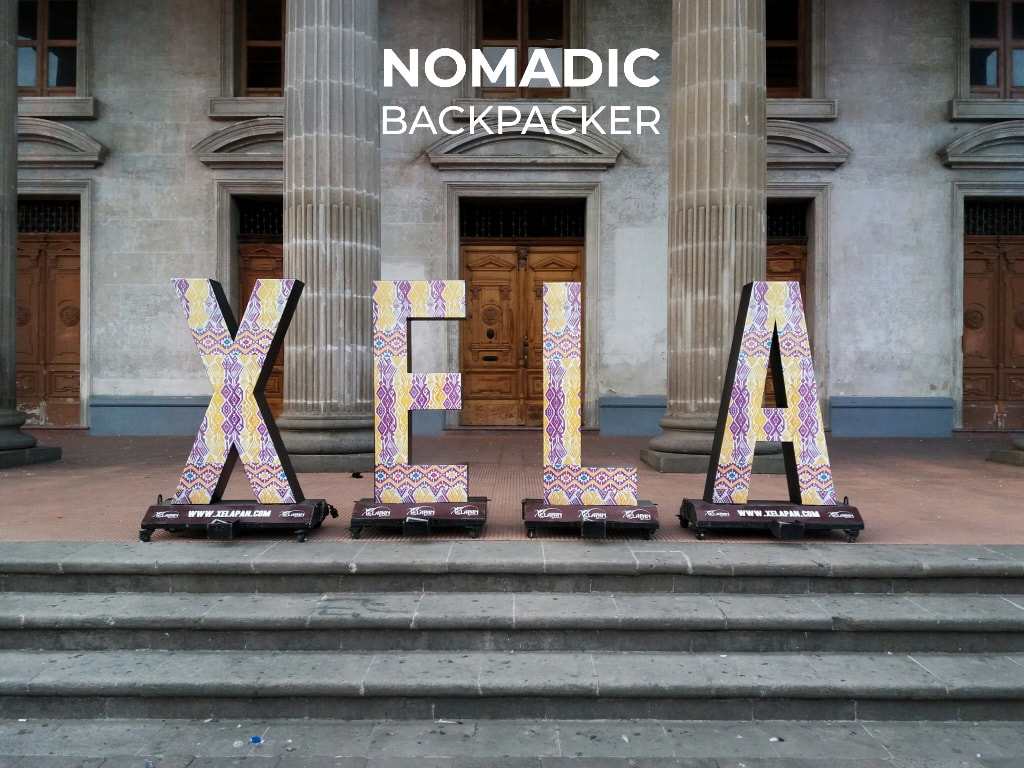 Xela letters outside the theatre